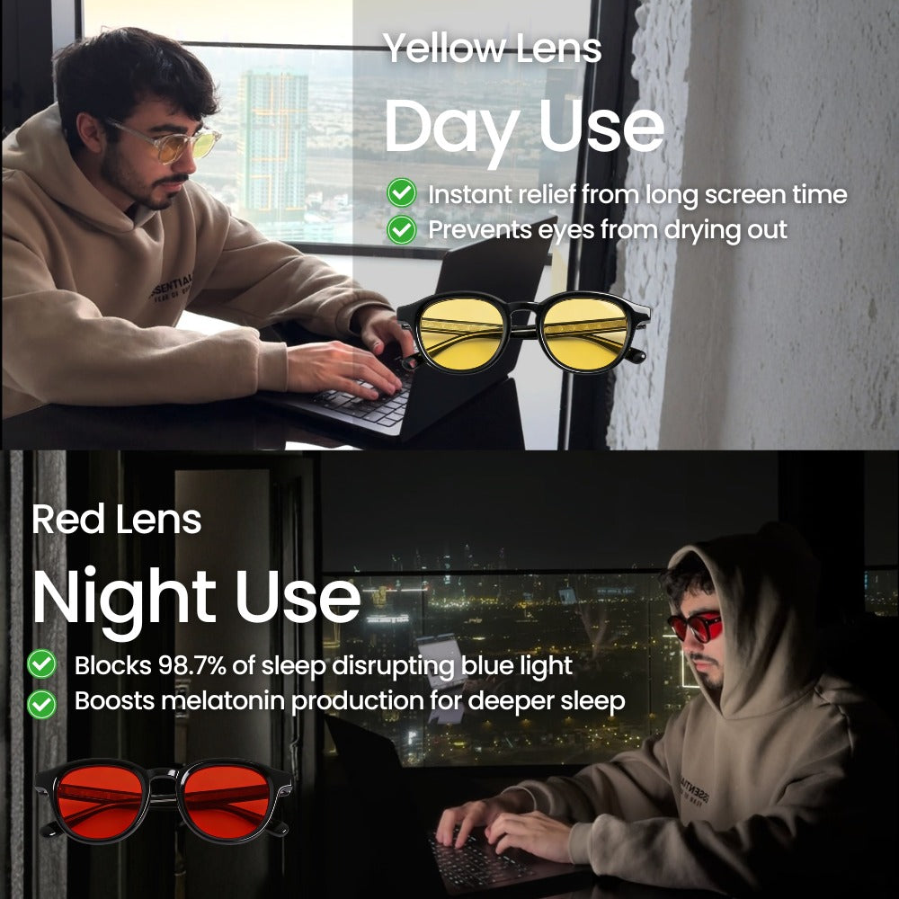 AZZARI™ Unisex Red Lens - Blue Light Glasses