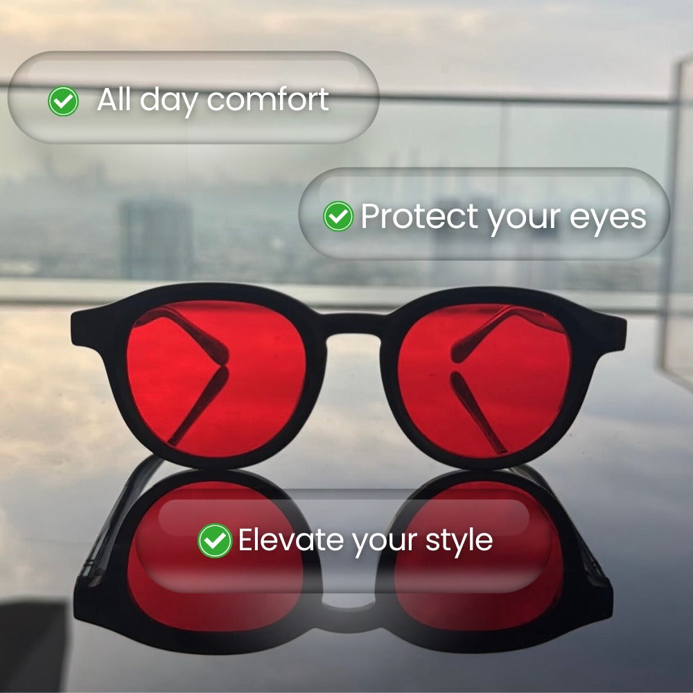 AZZARI™ Unisex Red Lens - Blue Light Glasses